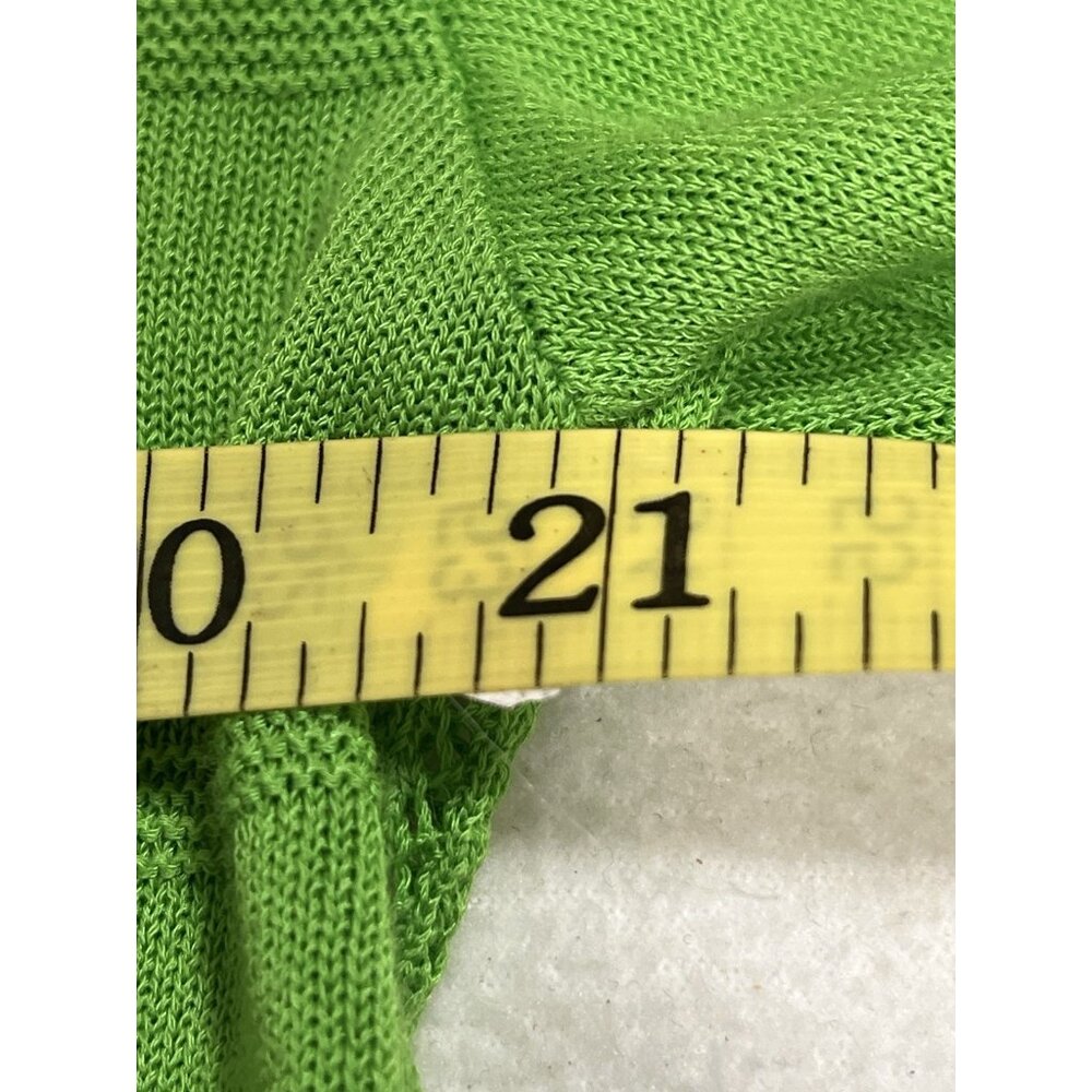 Men’s Size Medium PING Collection Golf Knit Shirt Neon Green Mr Ping Man Logo - Picture 15 of 15